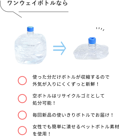 ワンウェイボトルなら
