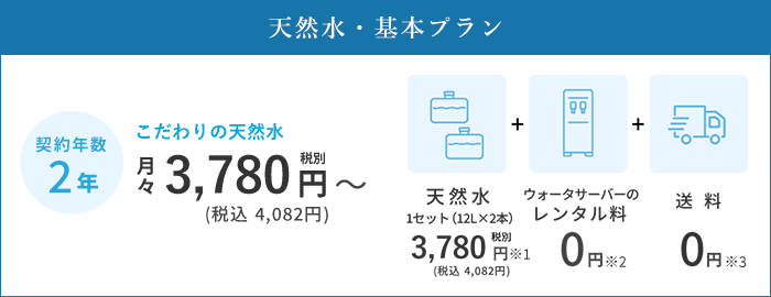 天然水・基本プラン