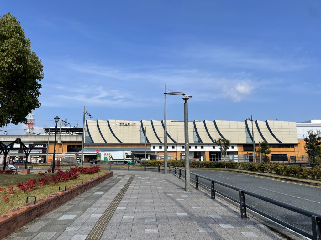 JR福知山駅南を出てすぐ