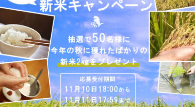 【LINEおともだち限定】JAS認定無農薬有機栽培の丹波コシヒカリ2kgプレゼントキャンペーン開催のお知らせ