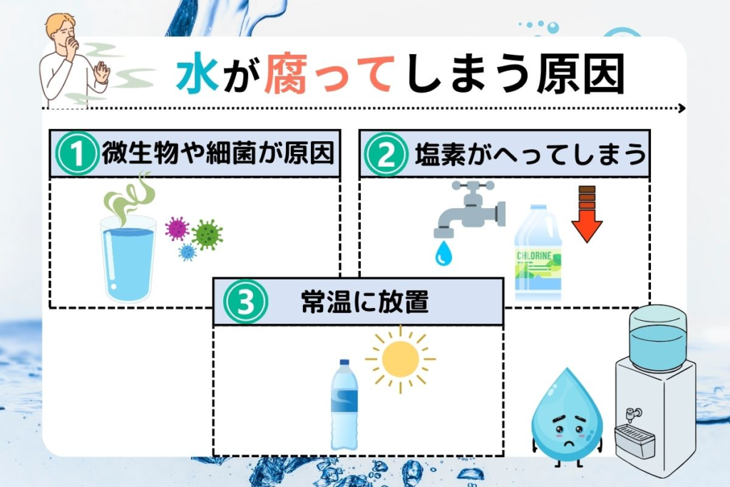 水が腐る原因