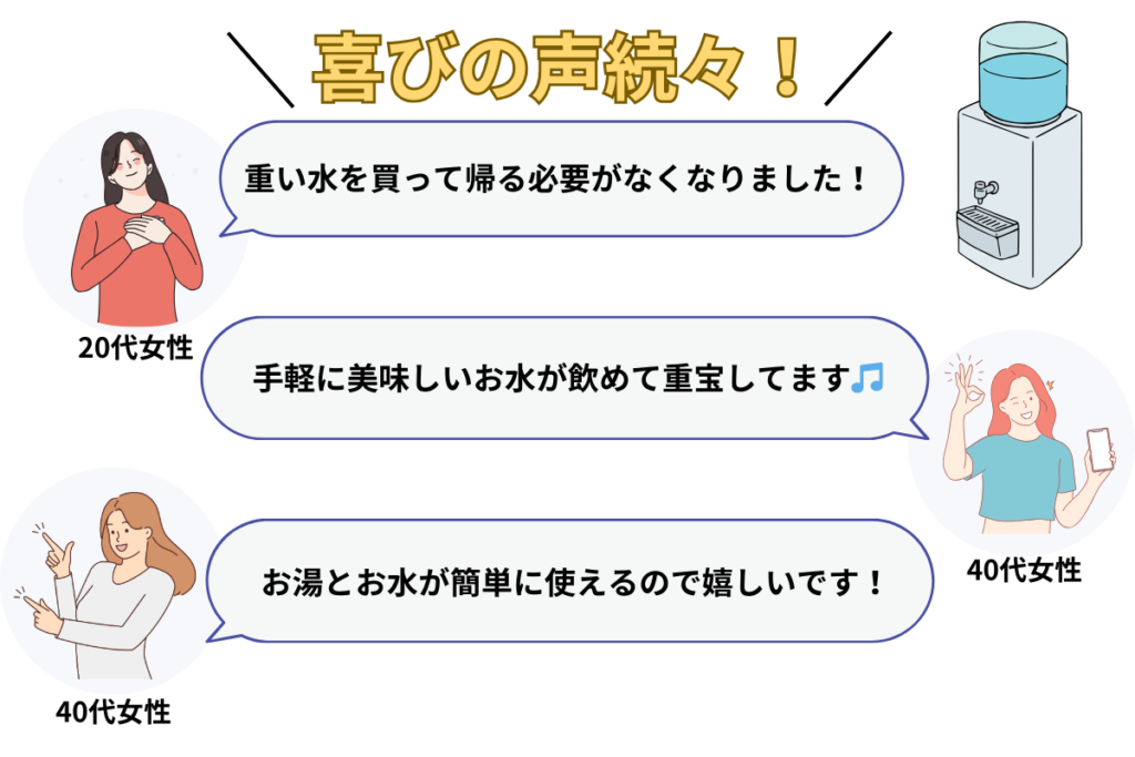 口コミ・喜びの声続々